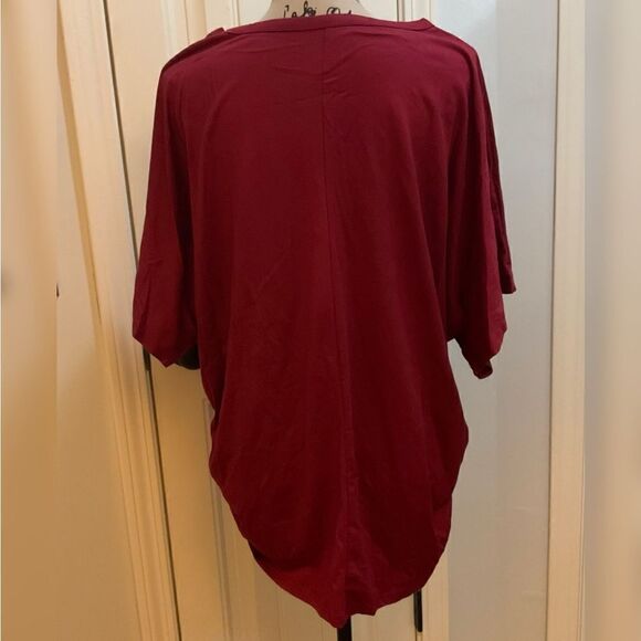 Womens Short Sleeve  Drape Loose Fit Tunic Top. SZ XXL - Picture 5 of 9